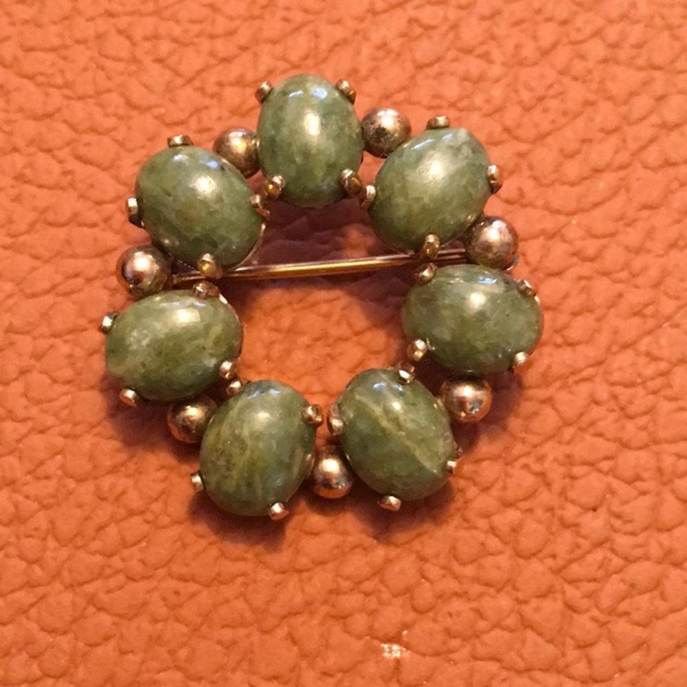 Binder Brothers Jade Brooch